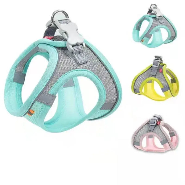 Reflective Breathable Pet Harness Set