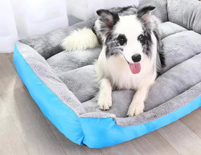 Large Pet Cat and Dog Bed Warm Comfortable Dog House Soft PP Cotton Nest Dog Basket Mat Universal Waterproof Cat Bed