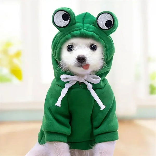 Adorable Frog Dog Hoodie